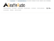 Tablet Screenshot of giraffeaudio.com